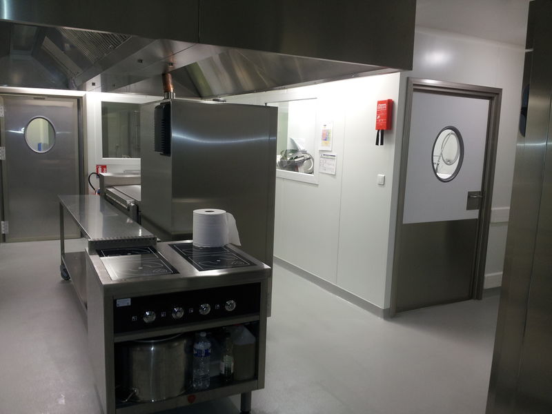 Préparation chaude de la cuisine centrale