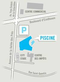 Plan d'accès de la future piscine de Bayeux